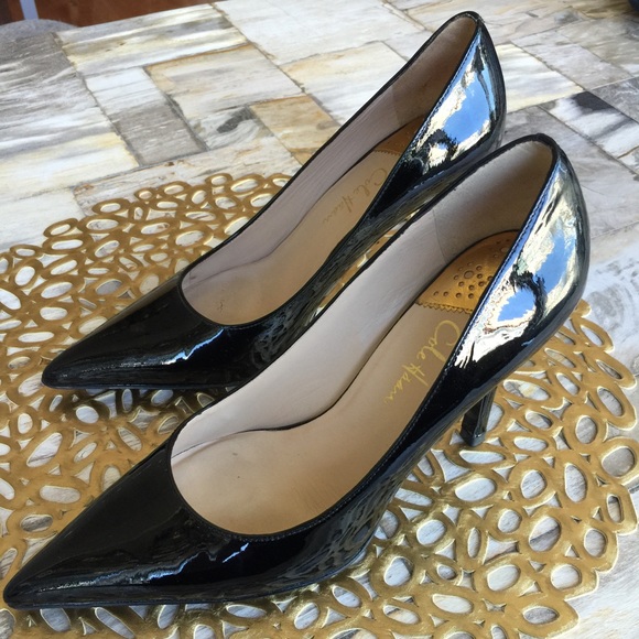 Cole Haan patent leather pumps with Nike air soles
