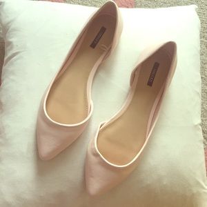 Soft blush pink shoes