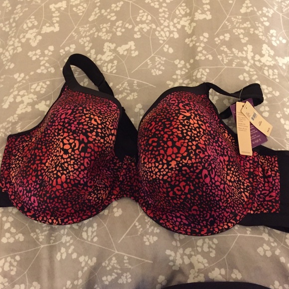 Cacique Bra 46DDD Reds/Black