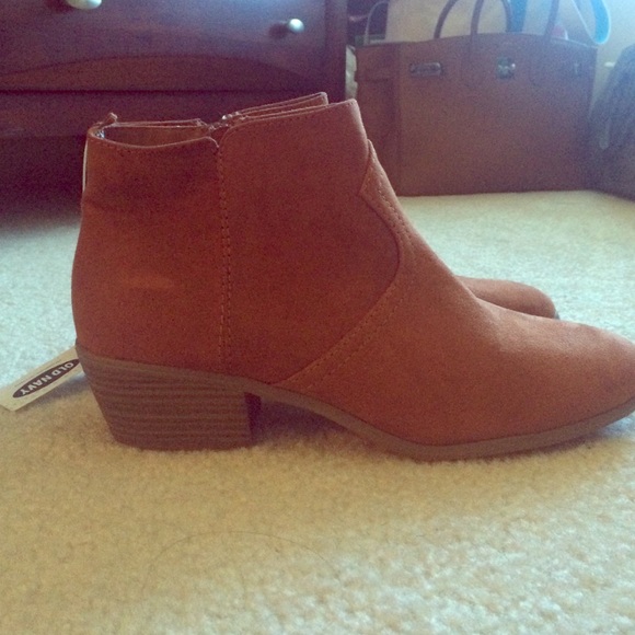 old navy suede booties