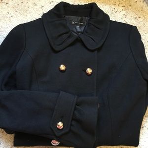 INC Black Peacoat