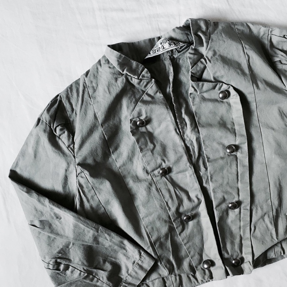 Last Kiss Open Front Cropped Jacket