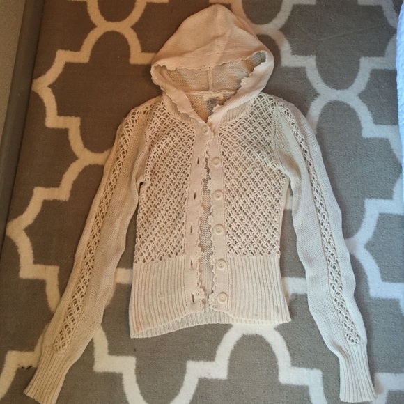 Crochet Design Cardigan w/ Hood