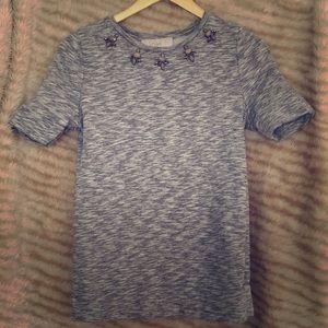 Ann Taylor LOFT Beaded Sweatshirt