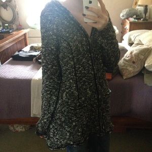 Black and White Zip-Up