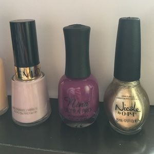 Nail polishes. All 8 for $28; each $4