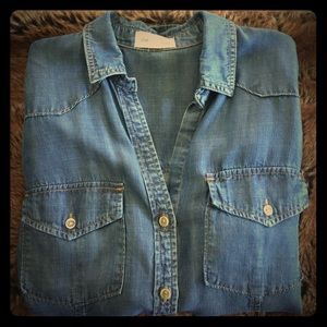 Anthropologie Chambray Button Down