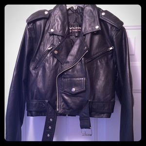 Nwot Wilsons leather biker jacket