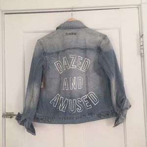 Dazed and Amused light wash denim jacket