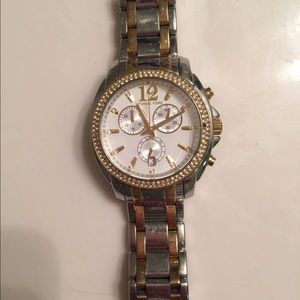 Michael Kors gold and silver watch! Authentic!