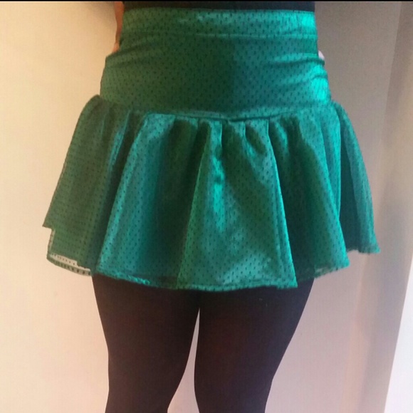 Flared mini skirt