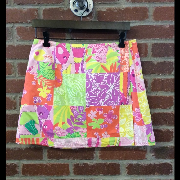 Lilly Pulitzer Wrap Reversible Skirt (10)
