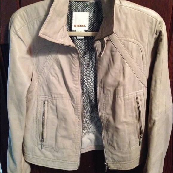 100% lamb leather Moto jacket by Diesel