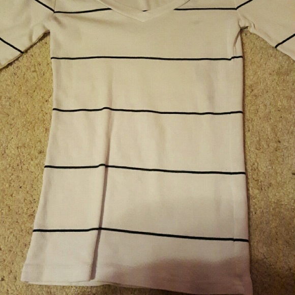 Blue and white striped shirt