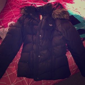 Hollister coat olive green size L