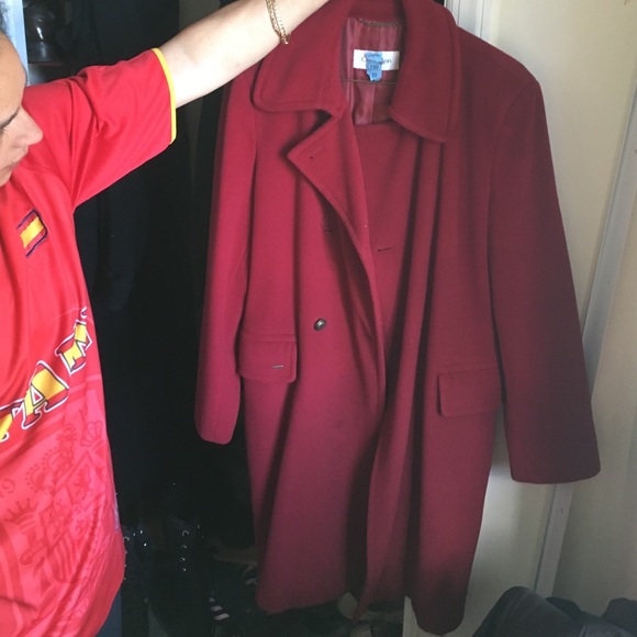 Red peacoat