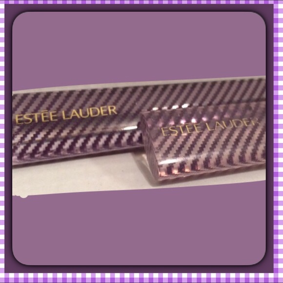 NEW (2) ESTEE LAUDER Cosmetic Brush Set LIMITED EDITION Blue Lucite Handles - Picture 6 of 6