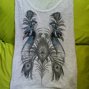 Truly Madly Deeply flowy peacock top