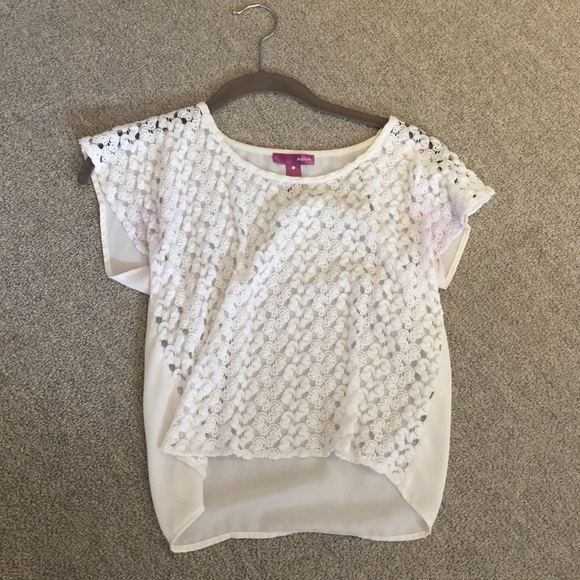 Aqua cream colored shirt