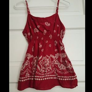 Old Navy red bandana tank
