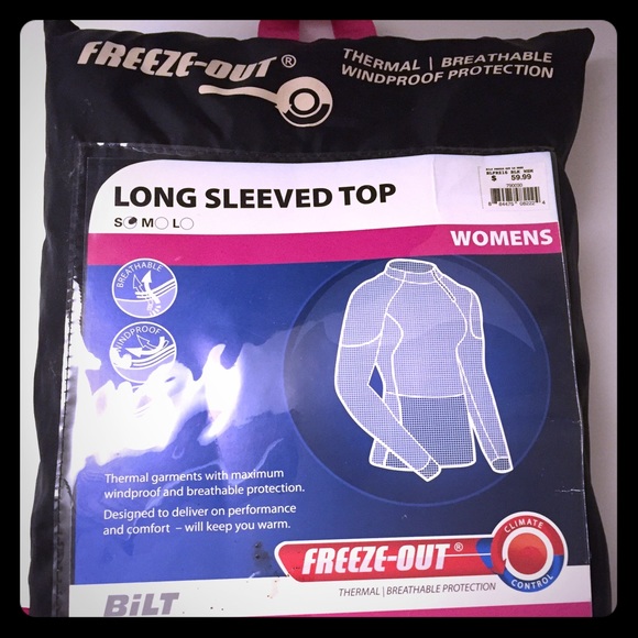BILT log sleeved top thermal top size small