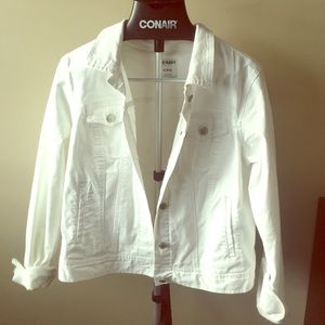 White jean jacket