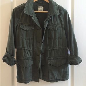 Green utility jacket