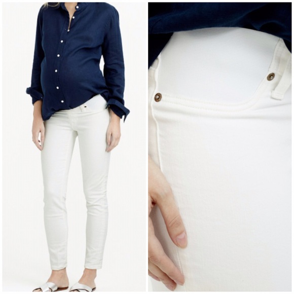 j crew white toothpick jeans