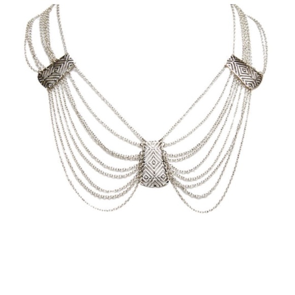 NWT tribal pattern pendant chain choker - Picture 2 of 3