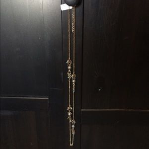 Long gold chain necklace