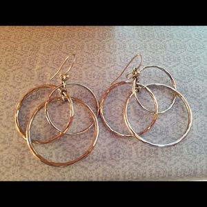 Lia Sophia Triple Loop Earrings