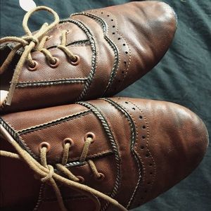 Brown Leather Oxfords