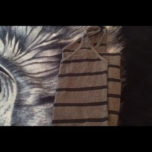 grey and black tight dress