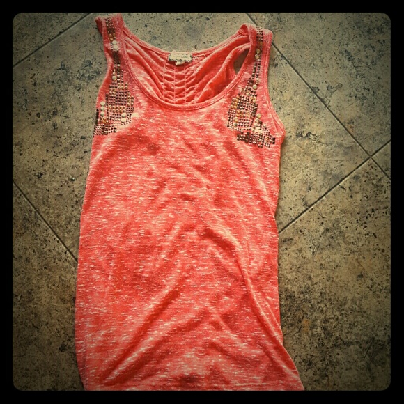 Women's orange dress tank