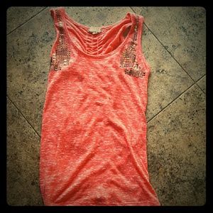 Women's orange dress tank