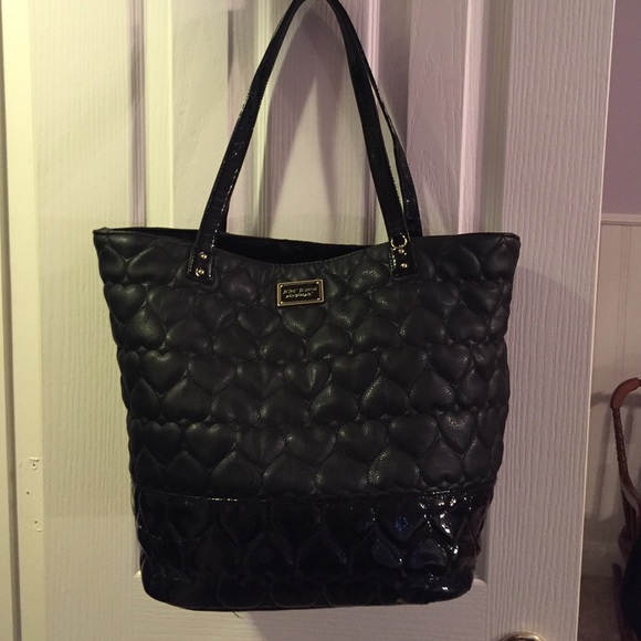 Betsey Johnson Black Heart Tote
