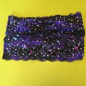 PINK LACE GALAXY BANDEAU