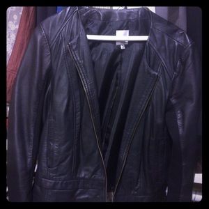 Halogen Leather Jacket