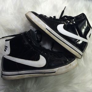 Black And White Patent Nikes