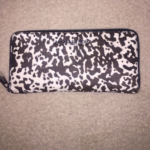 Michael Kors Calf hair continental wallet. 🎀