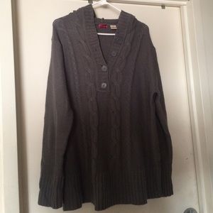 Grey Cable knit sweater