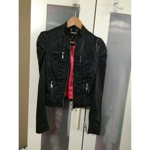 Faux Leather Jacket, size XS