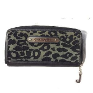 Juicy couture grey leopard wallet