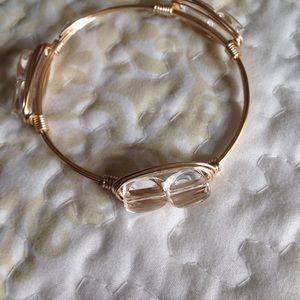 Gold and clear stone bane bracelet!!