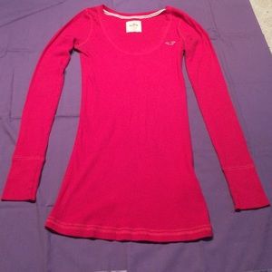 Super long hot pink Hollister long sleeve