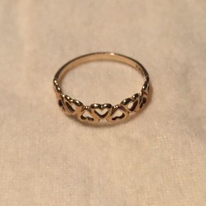 10k gold heart ring
