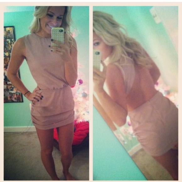 Tobi open back dress