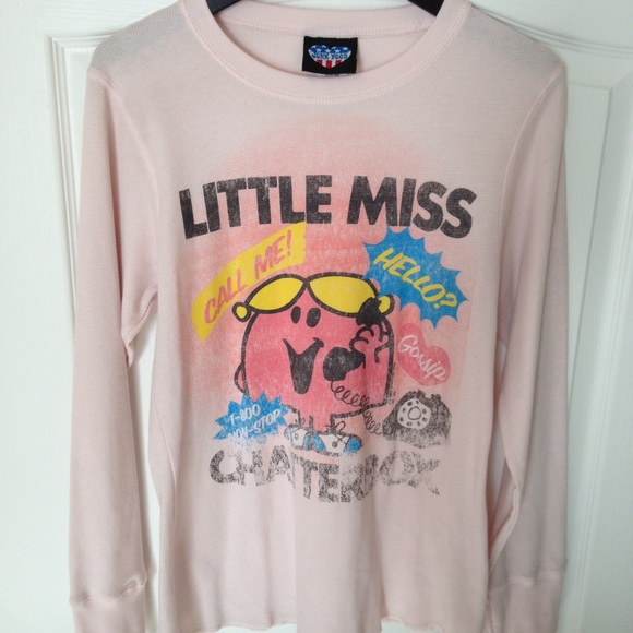 Junk Food Clothing Tops - Junk Food Little Miss Chatterbox Thermal