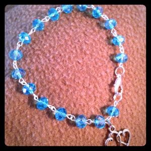 Beautiful Swarovski blue bracelet