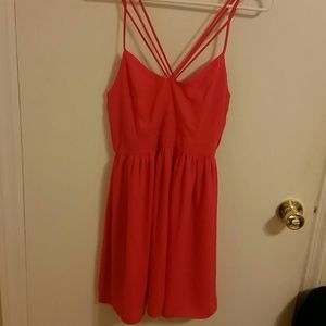 Cute pink strappy dress